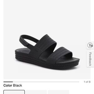 Reef Black Women's Sandals-size 10